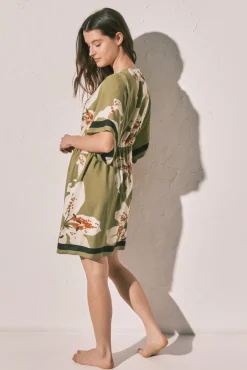 Camisola curta estampada