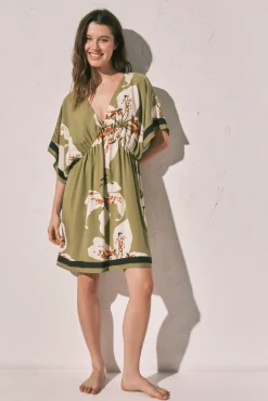 Camisola curta estampada