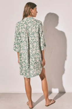 Camisola curta estampada