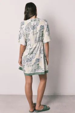 Camisola curta estampada