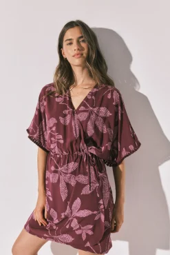 Camisola curta estampado flores