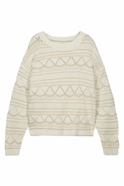 Camisola de malha pointelle