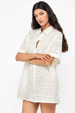 Camisola em 100% algodão brocado