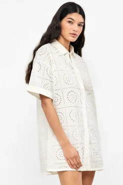 Camisola em 100% algodão brocado