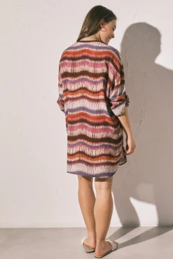 Camisola tie dye manga 3/4