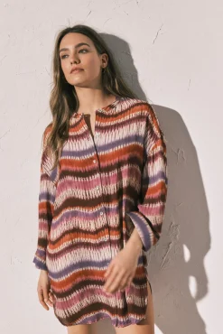 Camisola tie dye manga 3/4