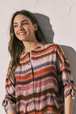 Camisola tie dye manga 3/4