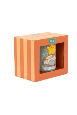 Caneca 3D Estrela e Arco-Íris - Eu Nasci para Brilhar