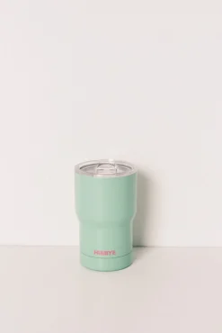 Caneca térmica com logo verde