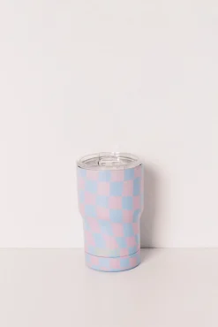 Caneca térmica logo azul