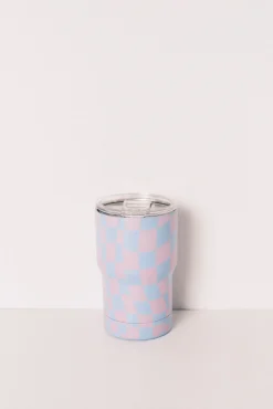 Caneca térmica logo azul
