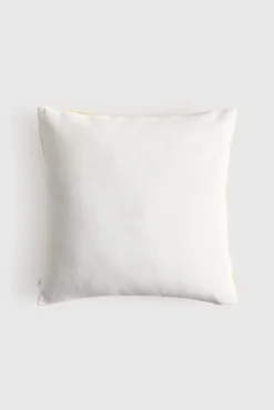 Capa de almofada em algodão com flores bordadas