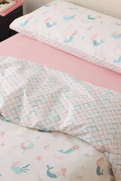 Capa de edredão estampado sereias