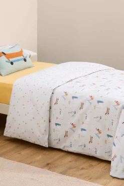 Capa de edredão estampado cães divertidos