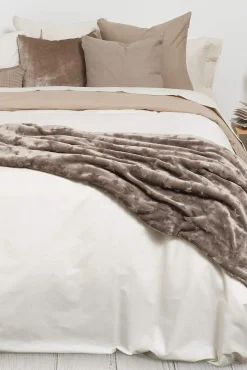 Capa nórdica algodão percal reversível. Cama 180-200 cm.