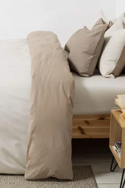 Capa nórdica algodão percal reversível. Cama 180-200 cm.