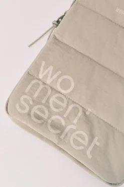 Capa tablet acolchoada com logo verde