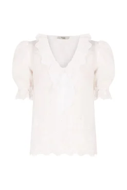 Carina. Blusa com folho