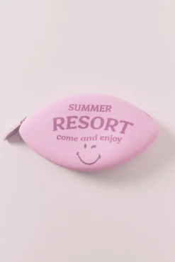 Carteira em silicone lilás SmileyWorld®