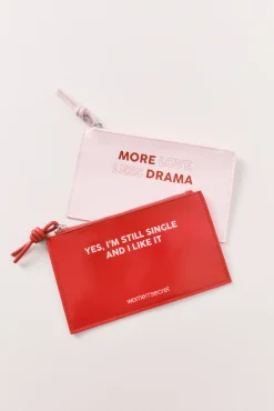 Carteira mini em verniz vermelho