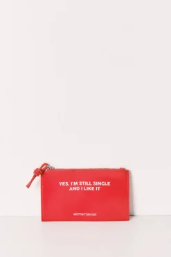 Carteira mini em verniz vermelho
