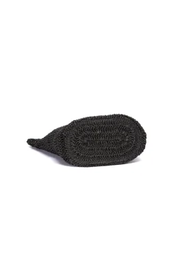 Cesto de ráfia preto
