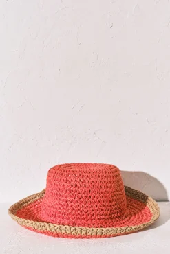Chapéu bucket em ráfia bicolor