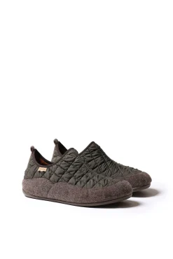Chinelo Para homem em Feltro e Tecido Acolchoado