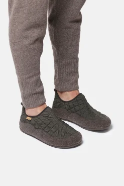 Chinelo Para homem em Feltro e Tecido Acolchoado