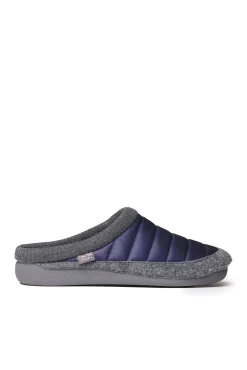 Chinelo para homem estilo tamanco feito de feltro e tecido acolchoado