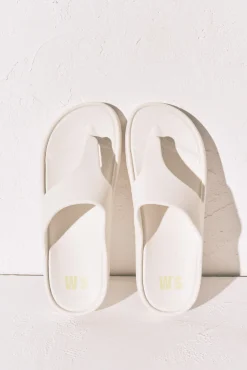 Chinelos de borracha EVA branco