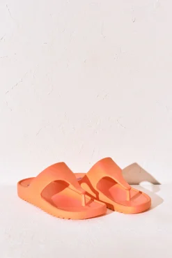 Chinelos de borracha EVA laranja
