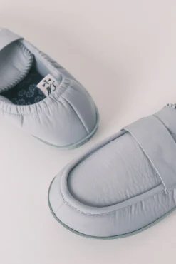 Chinelos de quarto mocassim azul