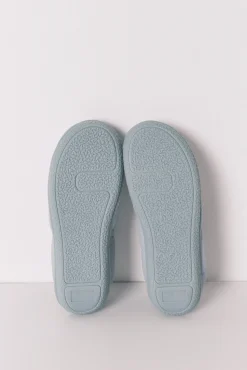 Chinelos de quarto mocassim azul