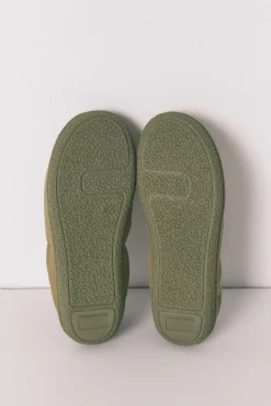 Chinelos de quarto mocassim verde