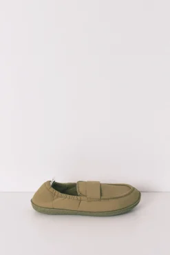 Chinelos de quarto mocassim verde