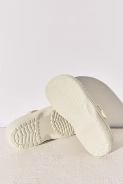 Chinelos de quarto tamanco borracha branco