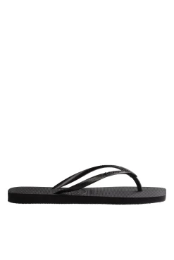 Chinelos Hav. Slim Quadrado Preto