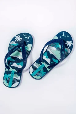Chinelos infantis estampado de verão