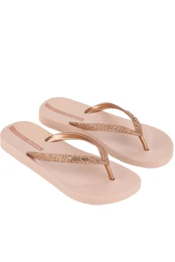Chinelos lolita rosa com glitter