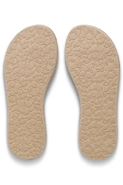 Chinelo tira tropical de ráfia
