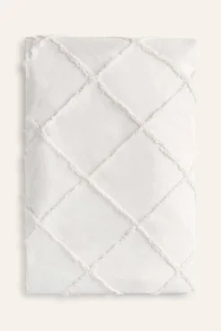 Colcha com tufting branco Royal 180x260