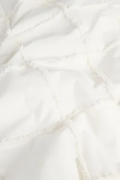 Colcha com tufting branco Royal 180x260