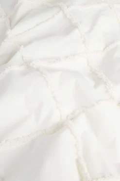 Colcha com tufting branco Royal 240x260