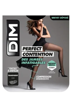 Collant de compressão Perfect Contention transparente pernas cansadas