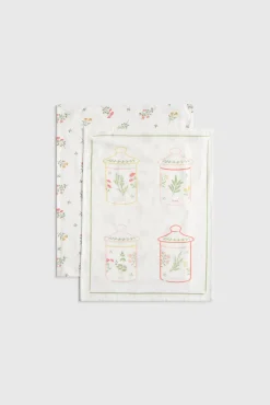 Conjunto de panos de algodão estampados