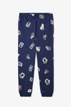 Conjunto de pijama de algodão de manga comprida para meninos Farm-Tastic