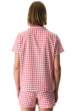 Conjunto camisa e calções vermelho
