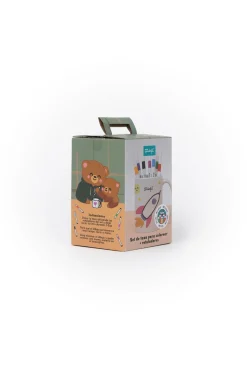 Conjunto de caneca para colorir + canetas de feltro Papá urso - Só para artistas a sério