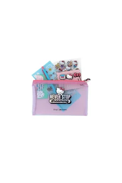 Conjunto de escrita Hello Kitty x Mr. Wonderful - Nunca pare de sonhar